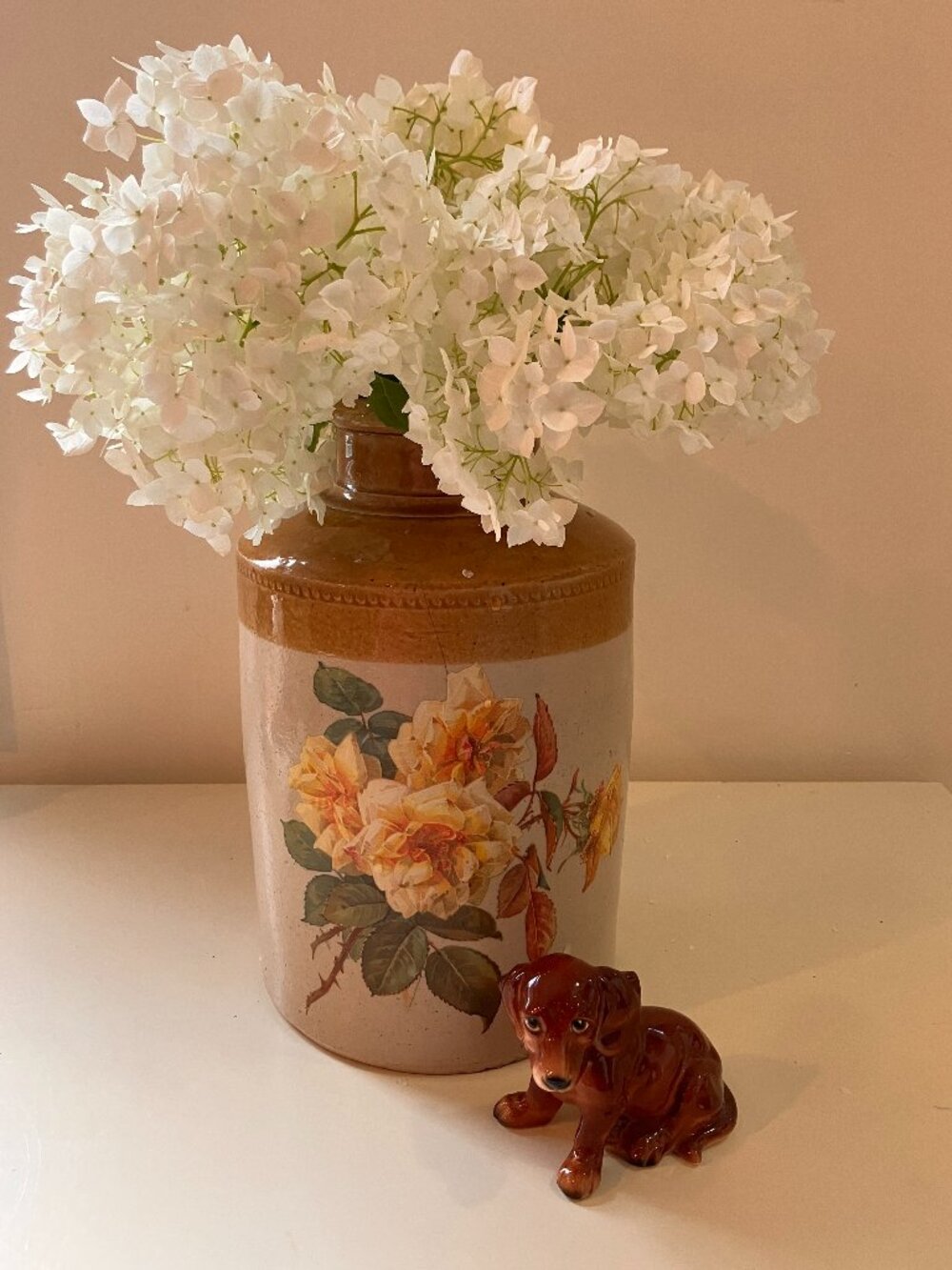 Vintage Stoneware Kitchen Crock/Vase 1940's